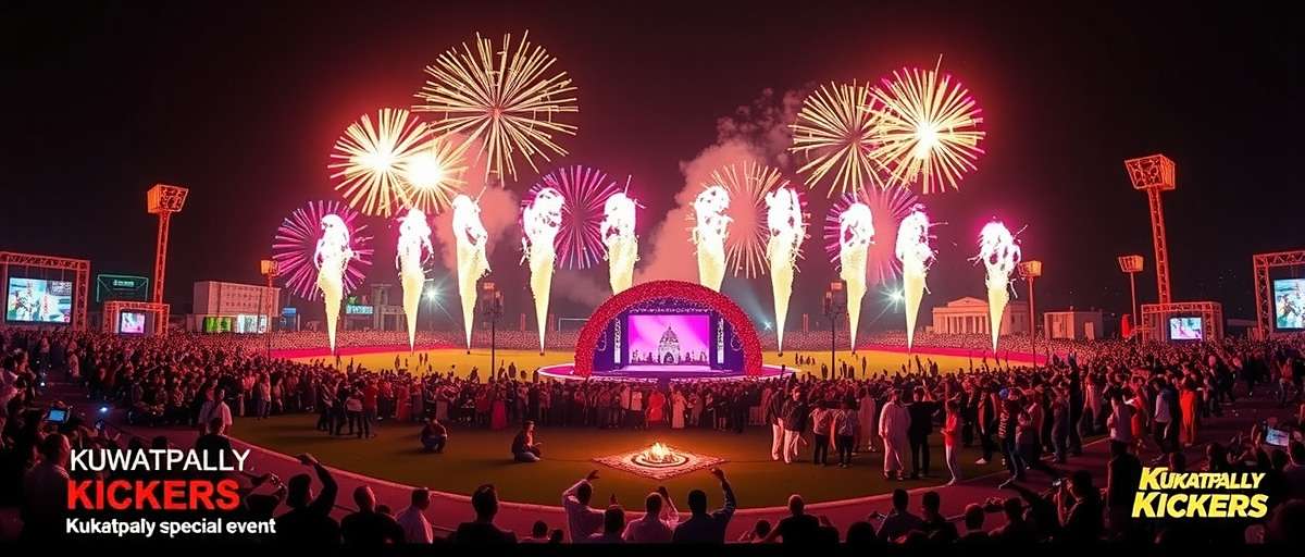 Kukatpally Kickers Diwali Event Kukatpally Kickers Diwali special event screenshot with fireworks