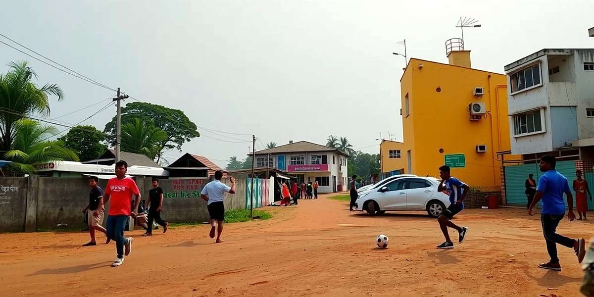 Kukatpally Kickers - Indian Street Football Game Kukatpally Kickers game cover showing street football match in Indian neighborhood